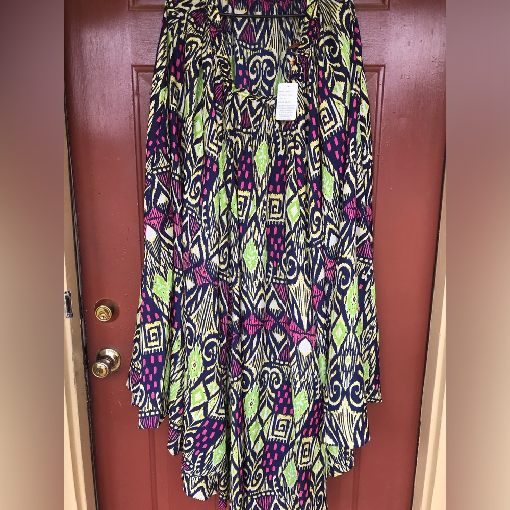 Beautiful Magic Print Plus Size Maxi Skirt Size 3x NWT